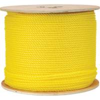 1/4" Braided Yellow Rope, Polypropylene, 1300' Groupe Generik