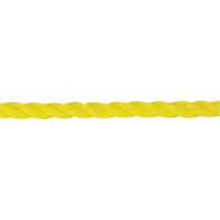1/4" Braided Yellow Rope, Polypropylene, 1300' Groupe Generik