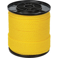 1/4" Yellow Twisted 3-Strand Rope, Polypropylene, 550' Groupe Generik