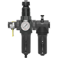 Automatic Drain Filter, Regulator & Lubricator with Metal Bowl & Gauge Modulair 400, 3/4" NPT Groupe Generik