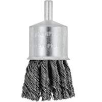 Shaft Mounted Knot Twisted End Brush, 1-1/8" Dia. x 1/4" Arbor Groupe Generik