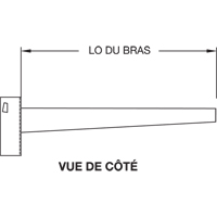 Colonne en porte-&agrave;-faux, Double, 4" la x 10' h Groupe Generik