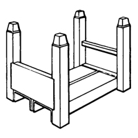 Supports empilables mobiles, 15" la x 22" p, Capacit&eacute; de 5600 lb Groupe Generik