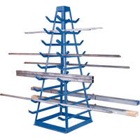 Support pour tuyaux, Horizontal, 9 Niveaux, 18" la x 40" p x 84" h, 1800 lb Cap. Groupe Generik