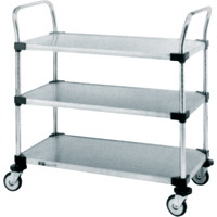Standard-Duty Utility Carts, 2 Tiers, 24" W x 39" H x 24" D, 500 lbs. Capacity Groupe Generik