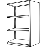 &eacute;l&eacute;ment de rayonnage Interlok, Acier, Sans boulons, Capacit&eacute; 800 lb, 36" la x 76" h x 24" p Groupe Generik