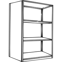 Interlok Shelving Unit, Steel, Boltless, 800 lbs. Capacity, 36" W x 76" H x 24" D Groupe Generik