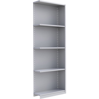 Interlok Shelving Unit, Steel, Boltless, 800 lbs. Capacity, 36" W x 100" H x 24" D Groupe Generik