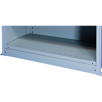 Plaque de base/façade pour rangement de bacs sur rayonnage enclenchable Interlok Groupe Generik