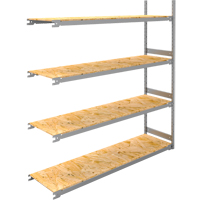 Wide Span Record Storage Shelving, Steel, 4 Shelves, 72" W x 18" D x 84" H, Add-On Kit Groupe Generik