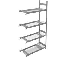 &eacute;tag&egrave;re de grande largeur, Acier, Sans boulons, Capacit&eacute; 1340 lb, 42" la x 84" h x 18" p Groupe Generik