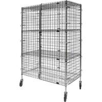Chariot de s&eacute;curit&eacute;, Chrom&eacute;, 48" x 69" x 24", Capacit&eacute; 500 lb Groupe Generik
