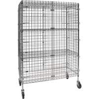 Chariot de s&eacute;curit&eacute;, Chrom&eacute;, 48" x 69" x 24", Capacit&eacute; 500 lb Groupe Generik