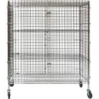 Chariot de s&eacute;curit&eacute;, Chrom&eacute;, 60" x 69" x 24", Capacit&eacute; 500 lb Groupe Generik
