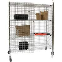 Chariot de s&eacute;curit&eacute;, Chrom&eacute;, 60" x 69" x 24", Capacit&eacute; 500 lb Groupe Generik
