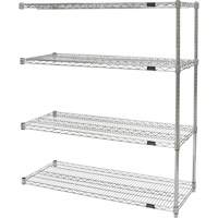 &eacute;tag&egrave;res robustes en treillis chromat&eacute;, Ensemble Ajout, Tiers 4, 36" la x 54" h x 24" p Groupe Generik