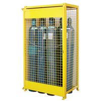 Armoires pour cylindres &agrave; gaz, nbre de bouteilles: 10, 44" , 30" , 74" , Jaune Groupe Generik