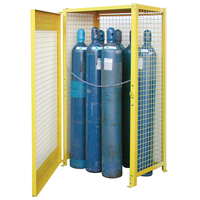 Armoires pour cylindres &agrave; gaz, nbre de bouteilles: 10, 44" , 30" , 74" , Jaune Groupe Generik