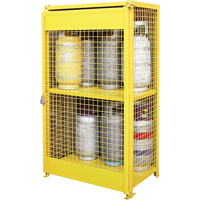 Armoires pour cylindres &agrave; gaz, nbre de bouteilles: 12, 44" , 30" , 74" , Jaune Groupe Generik