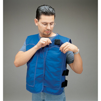 ALLEGRO INDUSTRIES Cooling Vests with Insert Pockets, Large, Royal Blue Groupe Generik