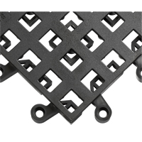 Carrelage no 560 ErgoDeck , PVC, 1-1/2' la c, 1-1/2' lo, 7/8" &eacute;paisseur, Noir Groupe Generik