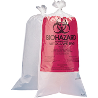 Hazardous Waste Disposal Bags, Bio-Hazard, 24" L x 12" W, 1.5 mils, 3.7 L (1 Gal.) Capacity Groupe Generik
