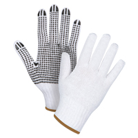 Dotted String Knit Gloves, Poly/Cotton, Single Sided, 7 Gauge, Large Groupe Generik