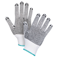 Double-Sided Dotted String Knit Gloves, Poly/Cotton, Double Sided, 7 Gauge, X-Large Groupe Generik