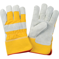 Gants d'ajusteur doubl&eacute;s pour l'hiver de premi&egrave;re qualit&eacute;, 2T-Grand, Paume en Cuir de vache refendu, Doublure en Molleton de mousse Groupe Generik