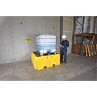GRV Spill Pallet Plus sans drain, Capacit&eacute; de d&eacute;versement 365 gal. US, 62" x 62" x 28" Groupe Generik