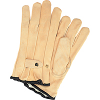Gants de cordeur doubl&eacute;s pour l'hiver, Petit, Paume Cuir fleur de vache, Doubleure Molleton Groupe Generik