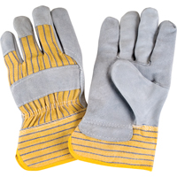 Premium Rugged Fitters Gloves, Large, Split Cowhide Palm, Cotton Inner Lining Groupe Generik
