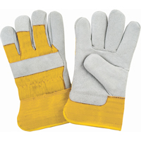 Gants d'ajusteur doubl&eacute;s pour l'hiver de premi&egrave;re qualit&eacute;, Moyen, Paume en Cuir de vache refendu, Doublure en Molleton de mousse Groupe Generik