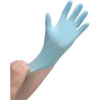 Gants jetables de calibre m&eacute;dical r&eacute;sistants &agrave; la perforation, Petit, Nitrile, 3,5 mils, Sans poudre, Bleu, Classe 2 Groupe Generik