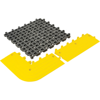 Tapis Ergodeck tout usage No 564 & No 566, PVC, 1-1/2' la c, 1-1/2' lo, 7/8" &eacute;paisseur, Charbon Groupe Generik