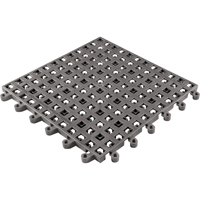 Tapis Ergodeck tout usage No 564 & No 566, PVC, 1-1/2' la c, 1-1/2' lo, 7/8" &eacute;paisseur, Charbon Groupe Generik