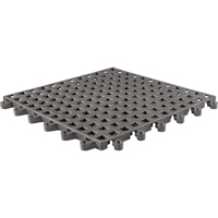 Tapis Ergodeck tout usage No 564 & No 566, PVC, 1-1/2' la c, 1-1/2' lo, 7/8" &eacute;paisseur, Charbon Groupe Generik