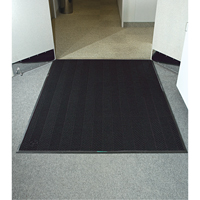 Waterhog&reg; Eco Elite Matting, Wiper/Scraper, 4' x 6' x 3/8", Black Smoke Groupe Generik