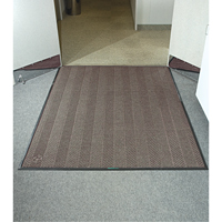 Waterhog&reg; Eco Elite Matting, Wiper/Scraper, 4' x 6' x 3/8", Chestnut Brown Groupe Generik