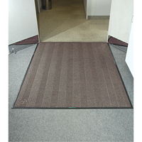 Waterhog&reg; Eco Elite Matting, Wiper/Scraper, 6' x 6' x 3/8", Chestnut Brown Groupe Generik