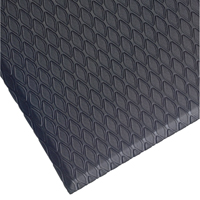 Cushion Max Mats, Diamond, 2' x 3' x 5/8", Charcoal, Nitrile/PVC Groupe Generik