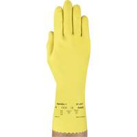 VersaTouch&reg; 297 Gloves, Size X-Large/10, 12" L, Rubber Latex, Flock-Lined Inner Lining, 20-mil Groupe Generik