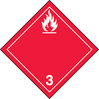 TDG Shipping Labels, Class 3, Flammable Liquids, Paper Groupe Generik