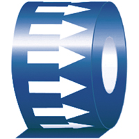Pipe Marker, 108', White on Blue Groupe Generik