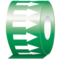 Directional Flow Arrow Tapes, 108', White on Green Groupe Generik