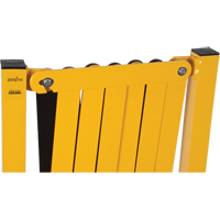 Expandable Barrier, 37" H x 11' L, Black/Yellow Groupe Generik