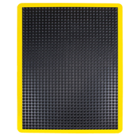 Tapis antifatigue en d&ocirc;me, &agrave; bulles, 2' x 3' x 1/2", Noir, Caoutchouc Groupe Generik