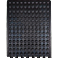 Tapis antifatigue en d&ocirc;me, &agrave; bulles, 3' x 4' x 1/2", Noir, Caoutchouc Groupe Generik