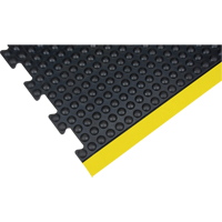 Tapis antifatigue en d&ocirc;me, &agrave; bulles, 3' x 4' x 1/2", Noir, Caoutchouc Groupe Generik
