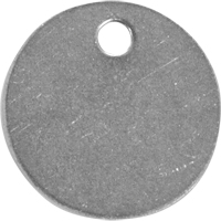 &eacute;tiquettes vierges, Acier inoxydable, 1,5" dia. Groupe Generik